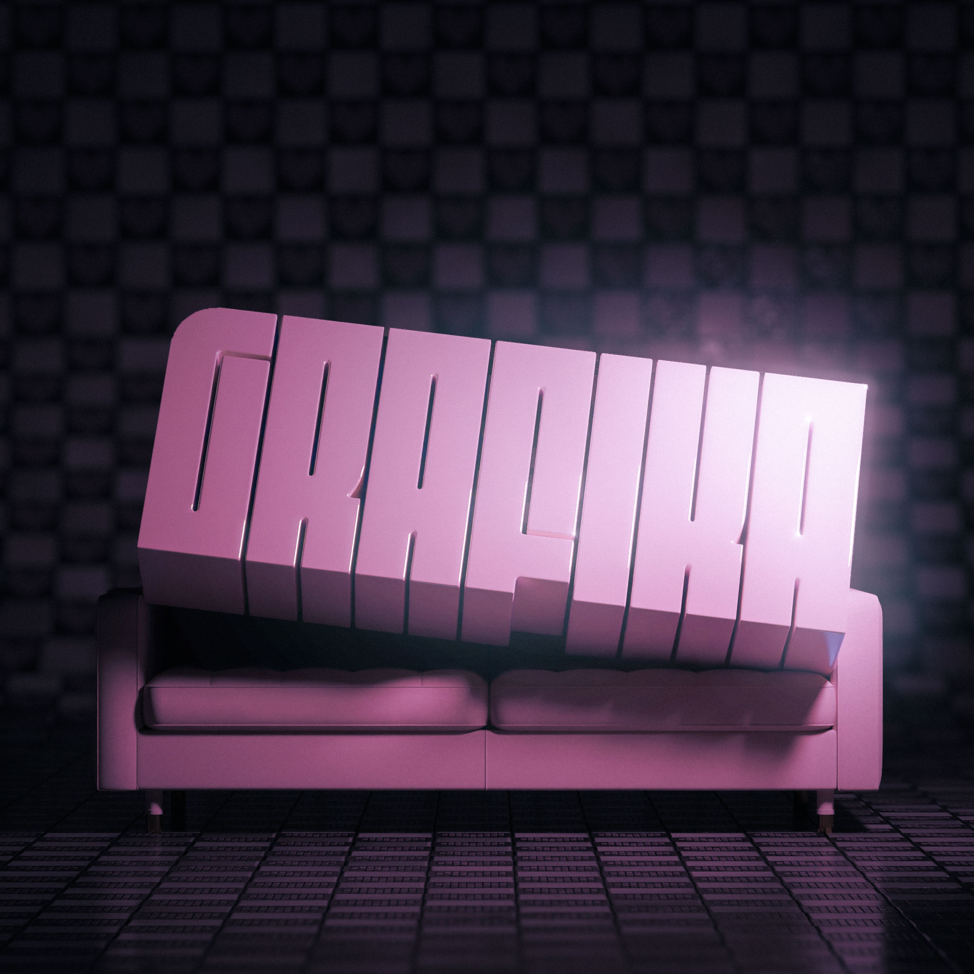 Grafika sofa mockup